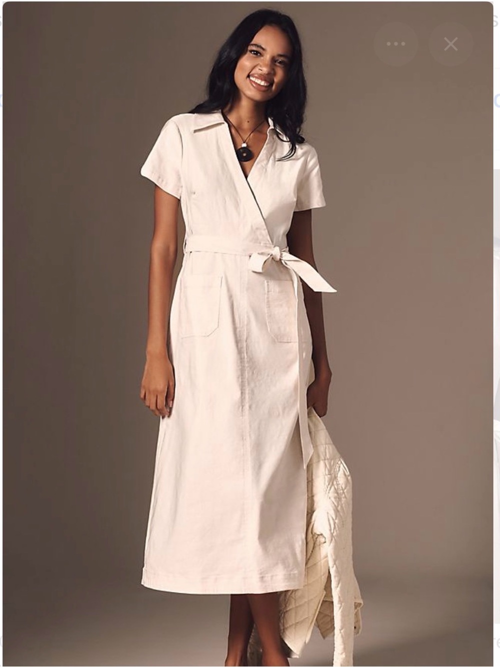 The Collette Wrap Midi Dress